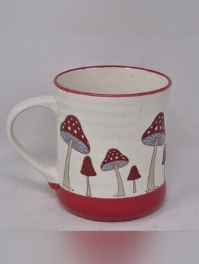 Mushroom Pattern Ceramic Coffee Mug Ha